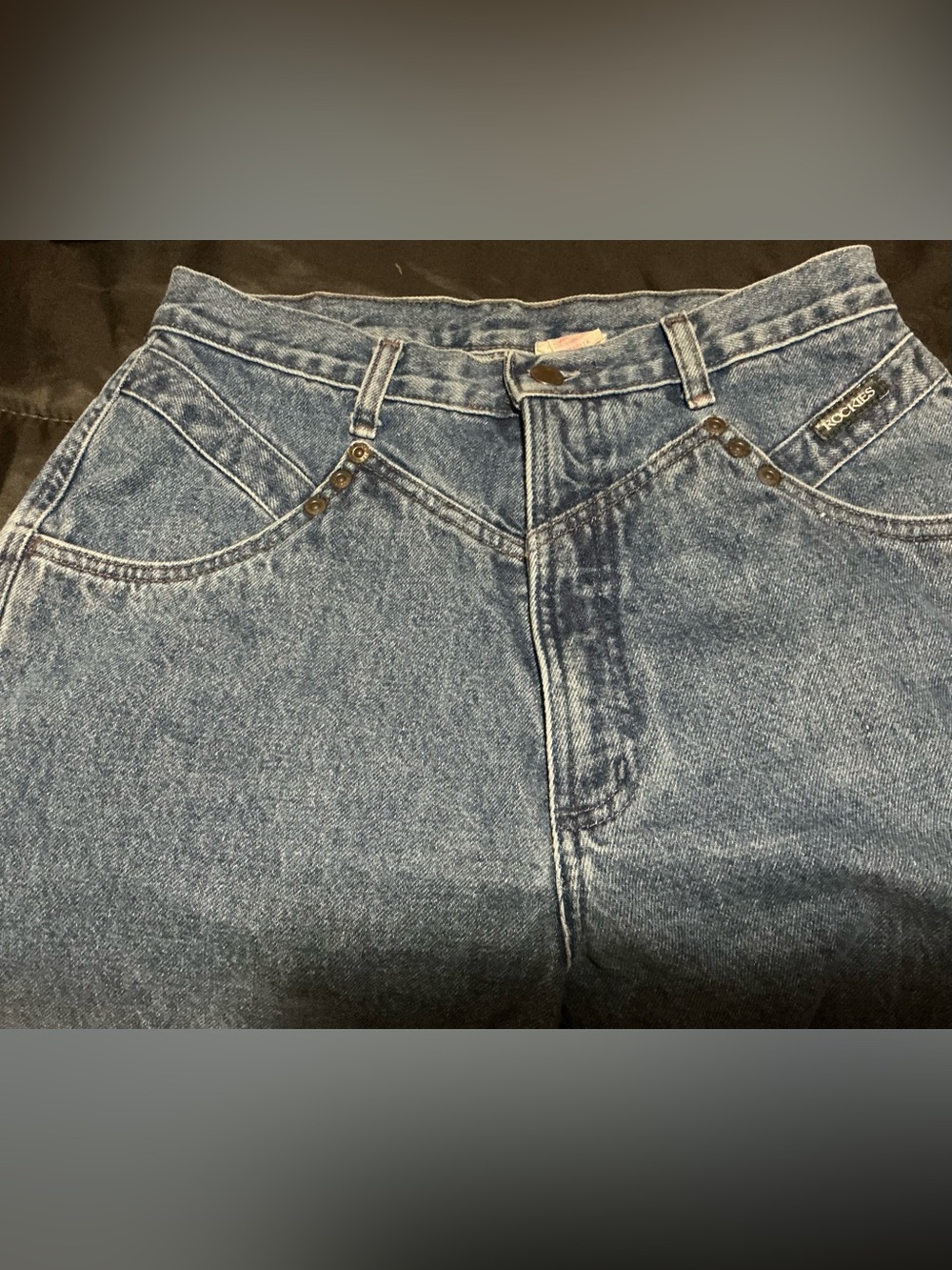 Rockies Dark Blue High-Waist Jeans